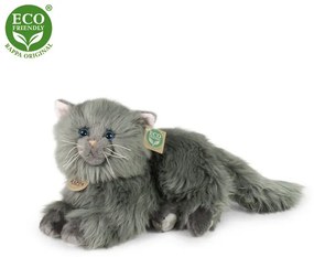 Плюшена лежаща Персийска котка 30 см. - серия Еко приятели - Rappa