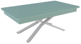 Разтегателна маса с повдигащ механизъм МЕГАРА - плот МДФ мат зелен дъск блу