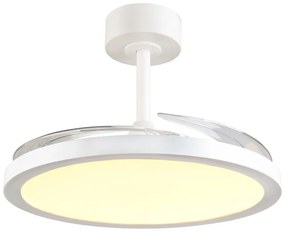 Бяло LED осветително тяло за таван Kasfjord – Trio