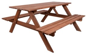 Градински комплект за хранене от борова дървесина за 6 души Piknik - Rojaplast