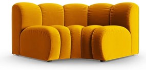 Жълт кадифен модул за диван (променлив) Lupine – Micadoni