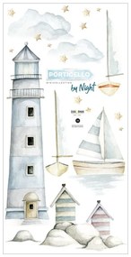Комплект стикери за стена Port By Night, 50 x 100 cm Port by Night - Dekornik
