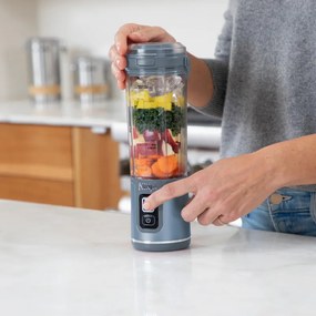 Преносим блендер Ninja Blast BC151EUNV, 7.4W, 530 мл, Стоманен нож с 6 остриета, Трошене на лед, До 10 цикъла, Без BPA, USB-C, Син