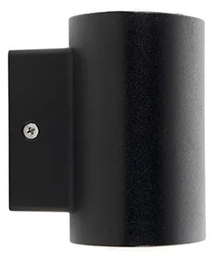 Модерна външна стенна лампа черна с LED IP44 - Ovum