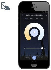 Интелигентна E27 димируема LED крушка G95 11W 900lm 2200-4000K RGB