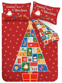 Детско спално бельо за двойно легло 200x200 cm Countdown to Christmas - Catherine Lansfield