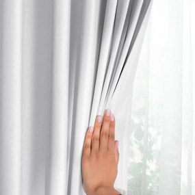 Бяло dimout перде 140x245 cm Pleat – Restilo