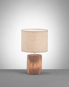 Настолна лампа F&amp;H Malik-Diameter: 20 cm-Beige