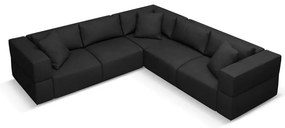 Черен променлив ъглов диван Esther – Milo Casa