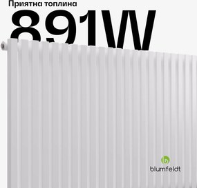 Blumfeldt Радиатор Delgado | Модерен дизайн | 63 x 108 см | 891 W | Странично свързване