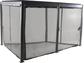 Пергола Hesperide Avila, Алуминий, Графит, 4x3 m