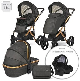 Детска количка RIMINI PREMIUM LORELLI - Black Jasper