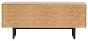 Комод с чекмеджета от дъб Camden Herringbone, 175 x 75 cm Mora - Woodman