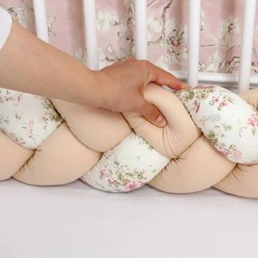 BLOSSOM Плетен обиколник 330 см БЕЖОВИ ЦВЕТЯ