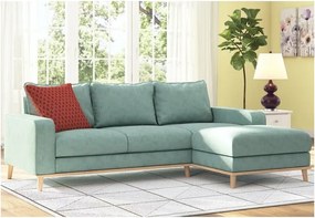 Тюркоазен ъглов диван (десен ъгъл) Beata - Ropez