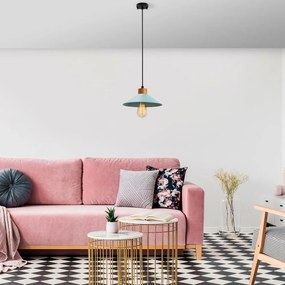 Висящо осветително тяло с метален абажур ø 24 cm Gece – Opviq lights