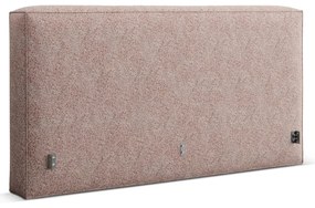 Светлорозова тапицирана табла за легло 249x100 cm Olivia – Micadoni