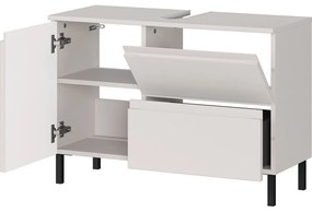 Кремав нисък шкаф за мивка 80x56 cm Salinas – Germania