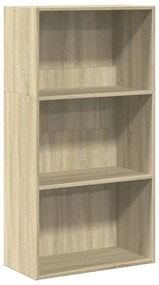 857901 vidaXL Библиотека, сонома дъб, 60x30x114 см, инженерно дърво