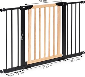 Защитна преграда за стълби и входове – налична в различни размери Šírka: 74-130 cm | Výška: 77,5 cm