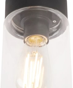 Модерна таванна лампа черна 22,6 см IP44 - Jarra