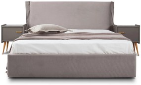 Тапицирано легло Paris-Gkri Anoixto-160 x 200-Χωρίς μηχανισμό ανύψωσης