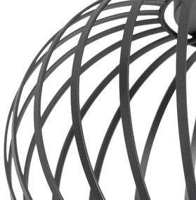 Дизайнерски таванен аплик черен 30 см - Johanna