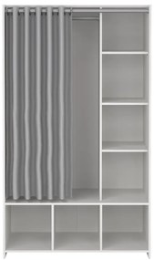 Бяло-сив гардероб 105x180 cm Kit - Tvilum