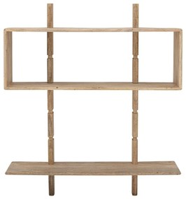 Стенен шкаф за книги от мангово дърво в естествен цвят 96,5x110,5 cm Millian - Bloomingville