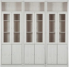 Бяла витрина от масивен бор 518x223 cm Anita – Støraa