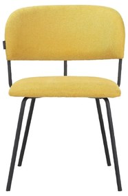 Жълти трапезни столове в комплект от 2 бр. Claudia – Støraa
