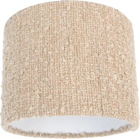 Текстилен абажур бежов с букле плат 18/18/14