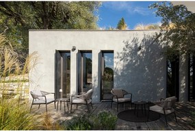 Алуминиев градински комплект за отдих в цвят каки/кафяво-сив за 2 Millor – Bizzotto