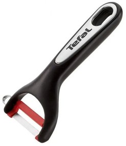 Белачка Tefal K2071814, Силиконов пръстен, Извито острие, Без фталати, Черен/червен