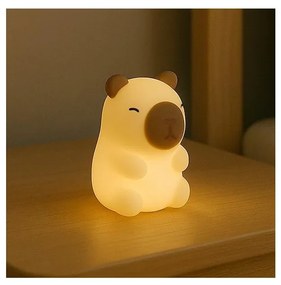 LED RGBW димируема презареждаема детска нощна лампа KAPYBARA LED/0,45W/5V 800 mAh