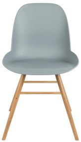 Светлосиви трапезни столове в комплект от 2 броя Albert - Zuiver