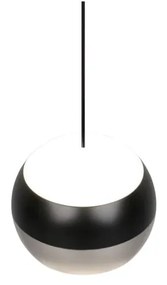 LED висящо осветително тяло в черен и сребрист цвят ø 15,5 cm Orbit – Trio Select