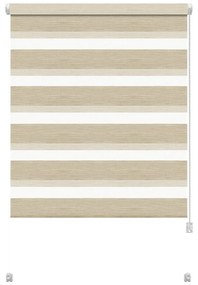 Кремава ролетна щора ден и нощ 72,5x150 cm Zebra Natur – Gardinia