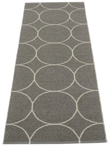 Тъмносива пътека за открито и закрито 70x200 cm Boo Charcoal Linen – Pappelina