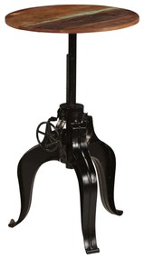 245267 vidaXL Бар маса, регенерирано дърво масив, 60х(76-110) см