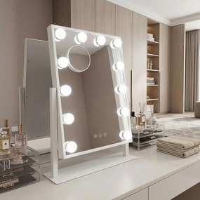 Огледало LED HOLLYWOOD White 30x40
