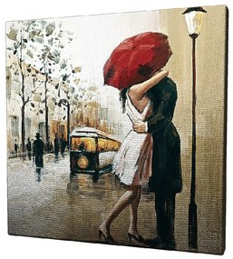 Живопис върху платно Париж, 45 x 45 cm - Wallity
