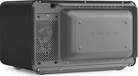 Комбинирана микровълнова фурна с горещ въздух SMEG Collezione MOC02BLMEU, 900W, 27 л, 25 програми, Плавно затваряне, Индивидуални настройки, Черен мат