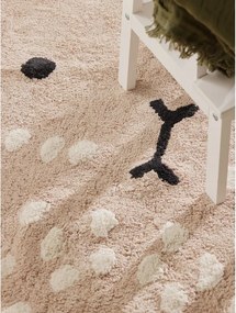 Бежов памучен детски килим подходящ за пране/ръчно изработен 120x152 cm Snuggle Pucki – Hanse Home