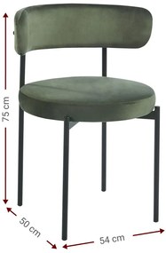 Стол Cloud-Зелен (4) парчета