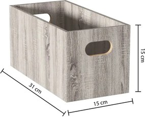 Кутия за съхранение 5five Mix & Modul, Дърво - Сив