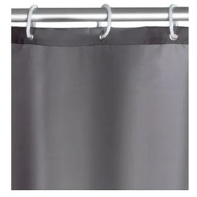Сива завеса за душ с покритие против мухъл , 180 x 200 cm - Wenko