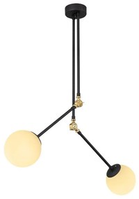 Черно метално висящо осветително тяло Opviq lights Froso - Opviq lights