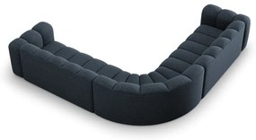 Син шенилов модулен ъглов диван Lupine – Micadoni