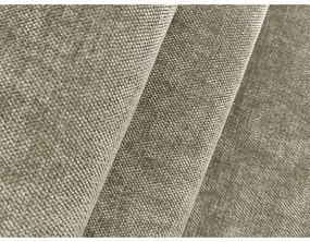 Бежов шенилов разтегателен ъглов диван с място за съхранение (U форма) Lilo – Makamii